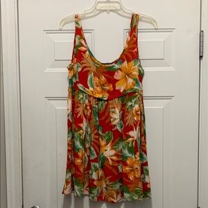 4/$10 Forever 21 Tropical Floral Sleeveless Dress Size Small